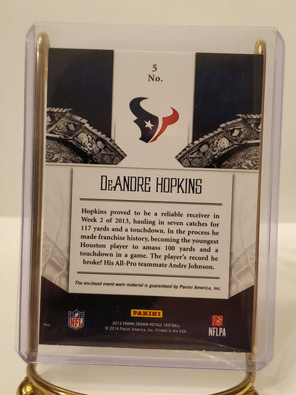 DeAndre Hopkins - 2013 Panini Crown Royale Relic Rookie #'d 99/299