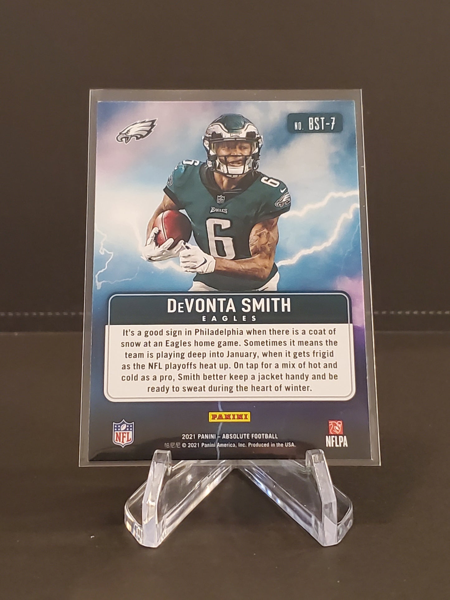 Devonta Smith 2021 Panini Absolute By Storm RC #BST-7