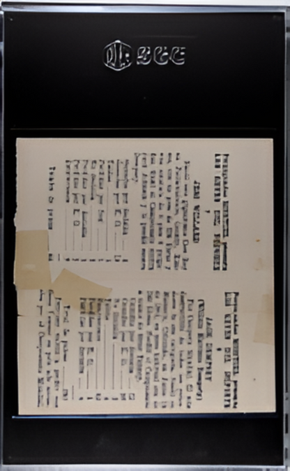 1946-47 Propaganda Montiel #8/7 Jack Dempsey / Willard Dual SGC Authentic RARE!!