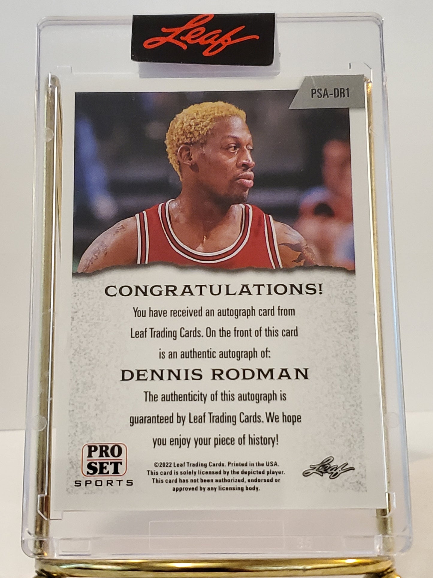 Dennis Rodman - 2022 Leaf Pro Set Auto #PSA-DR1