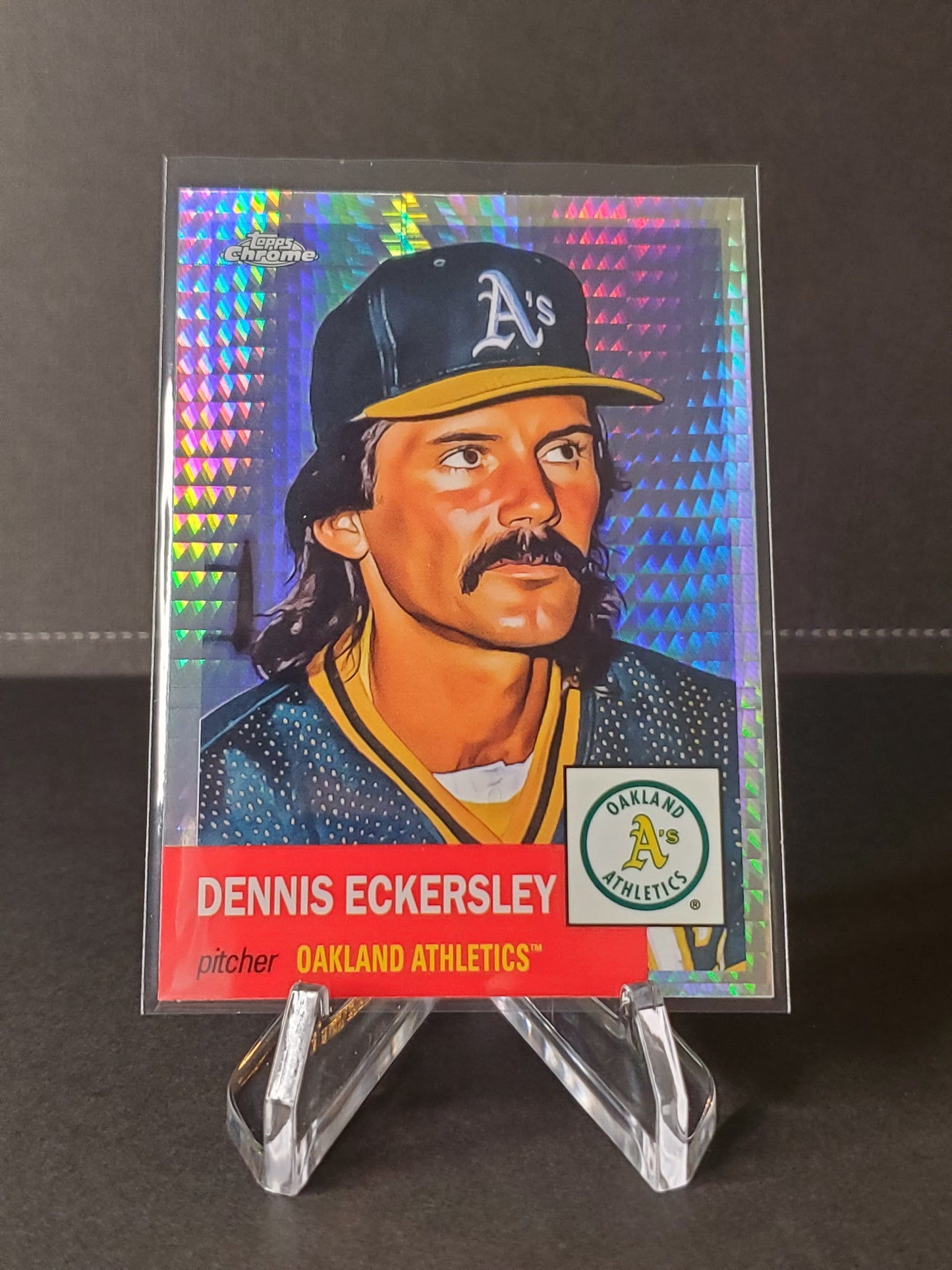 Dennis Eckersley 2022 Topps Chrome Platinum XFractor #473