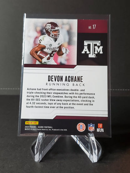 Devon Achane 2023 Panini Score Football PROTENTIAL #17