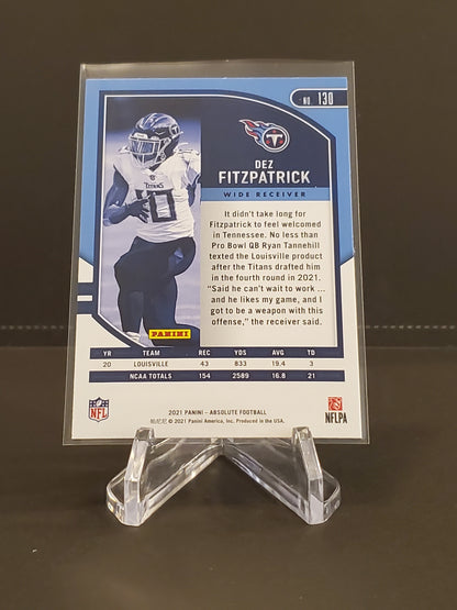 Dez Fitzpatrick 2021 Panini Absolute RC #130