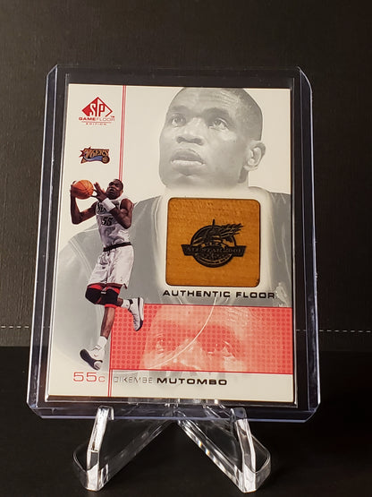 Dikembe Mutombo 2001 Upper Deck SP Authentic Floor Piece #MT