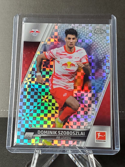 Dominik Szobozlai 2022 Topps Chrome Bundesliga X Fractor #61: /250