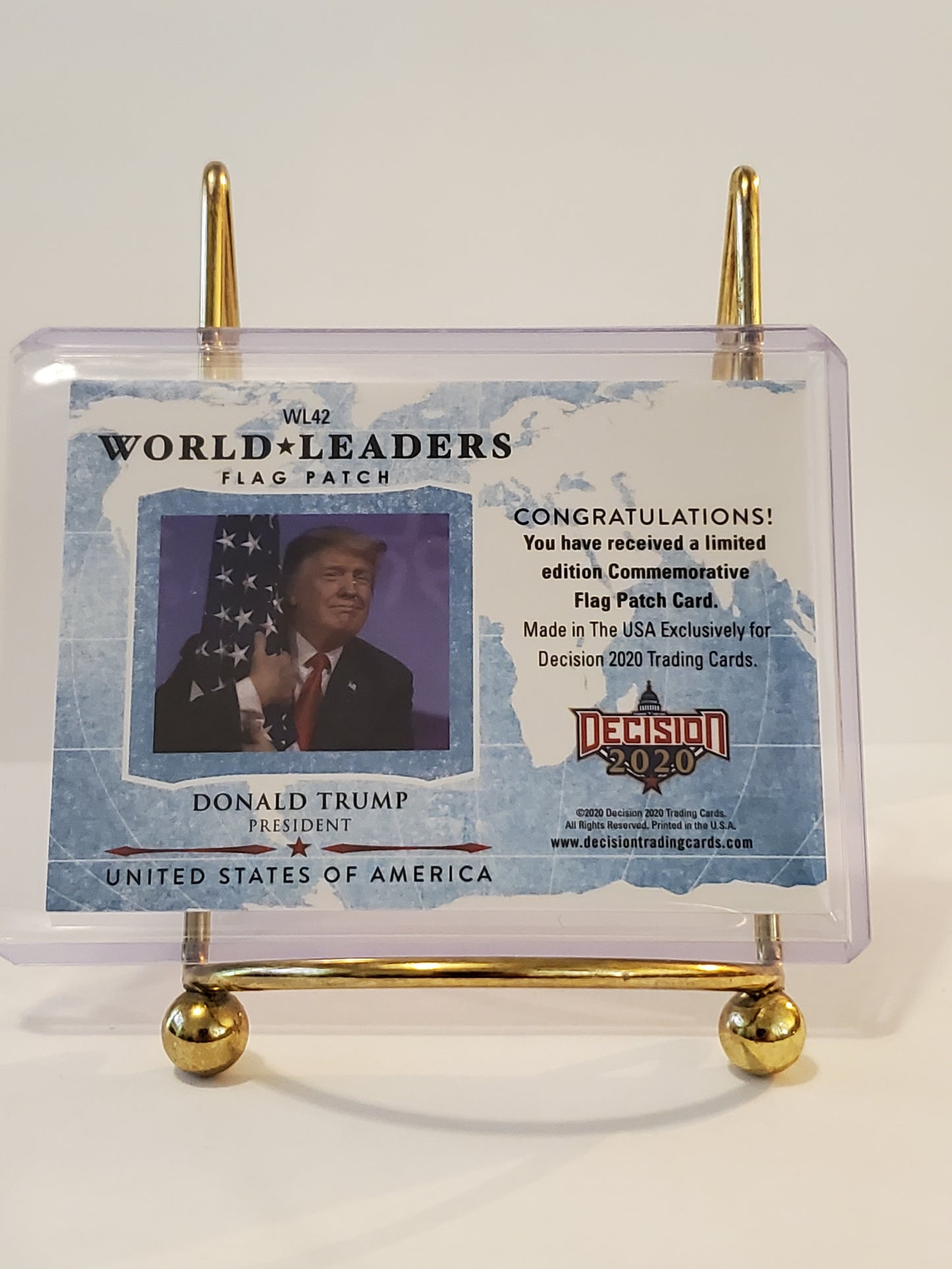 Donald Trump 2020 Leaf Decision Flag Patch #3/10 WL42