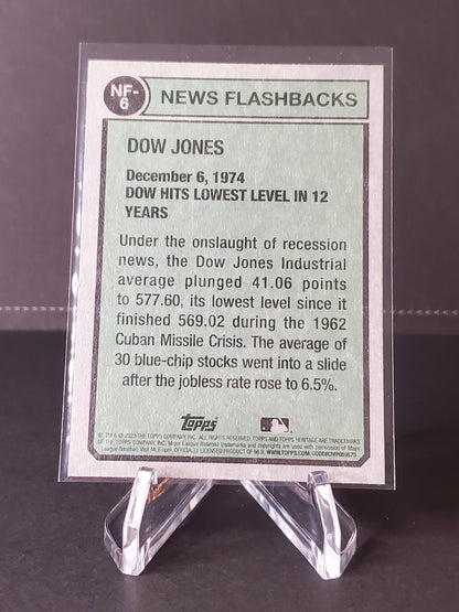 Dow Jones 2023 Topps Heritage Flashbacks #NF-6