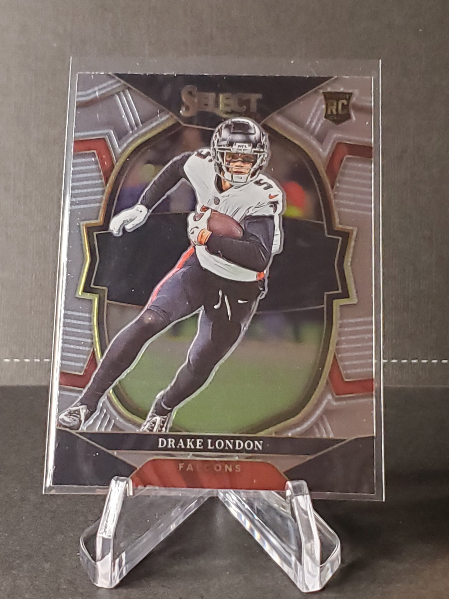 Drake London 2022 Panini Select RC Silver Concourse #35