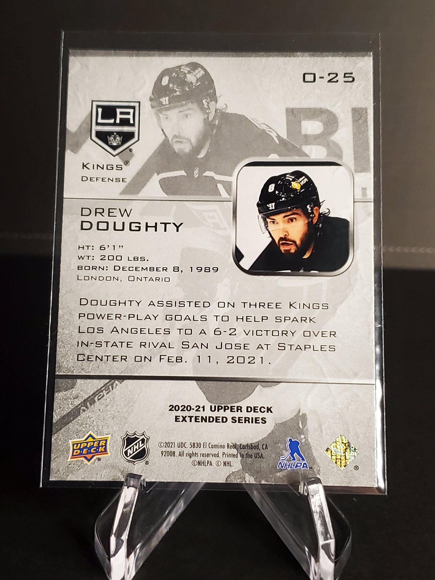 Drew Doughty 2020-21 Upper Deck Extended Series Ovation #O-25