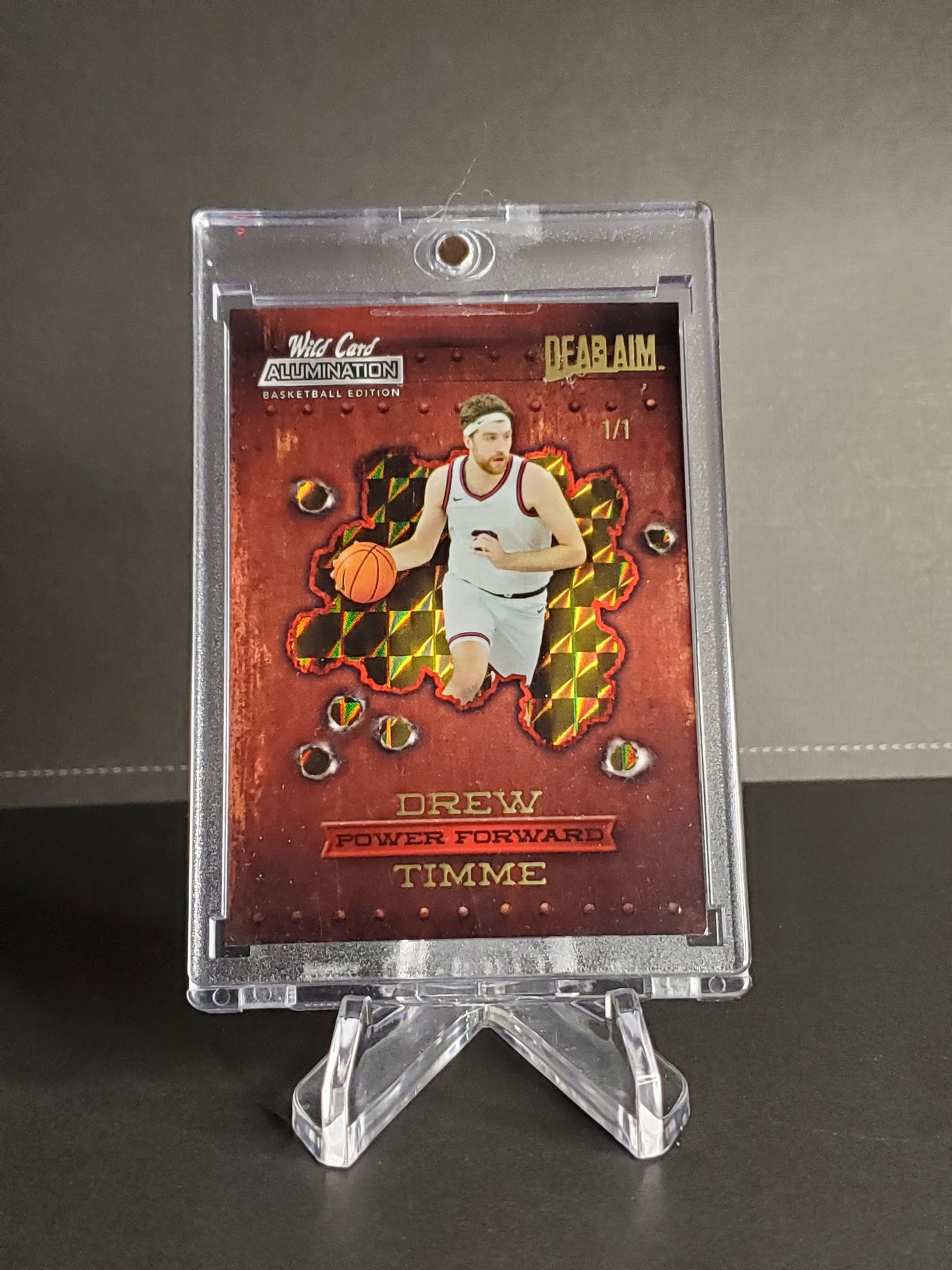 Drew Timme 2021-22 Wild Card Alumination Dead Aim 1/1 !! ONE-OF-ONE