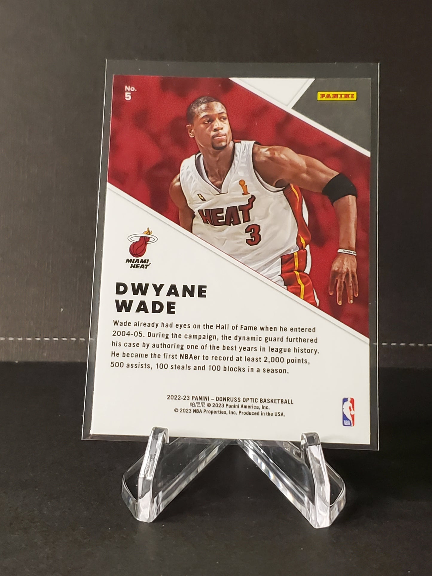 Dwayne Wade 2022-2023 Donruss Optic Winner Stays #5