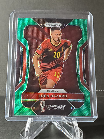 Eden Hazard 2022 Panini World Cup Qatar Green Wave Prizm #16