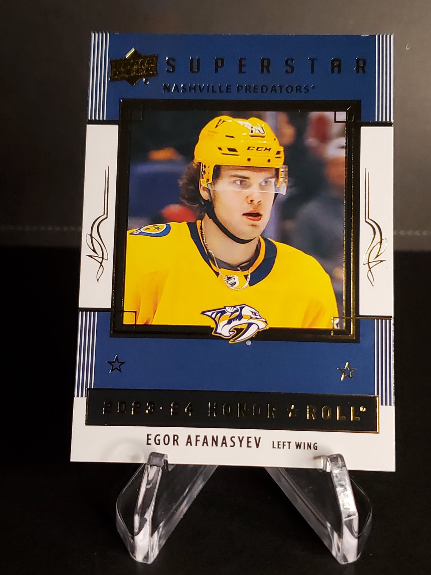 Egor Afanasyev 2023/24 Upper Deck Series 2 Honor Roll #HR66