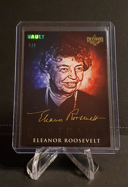 Eleanor Roosevelt 2016 Decision Portrait 1/1 Ice Blue #FLP13