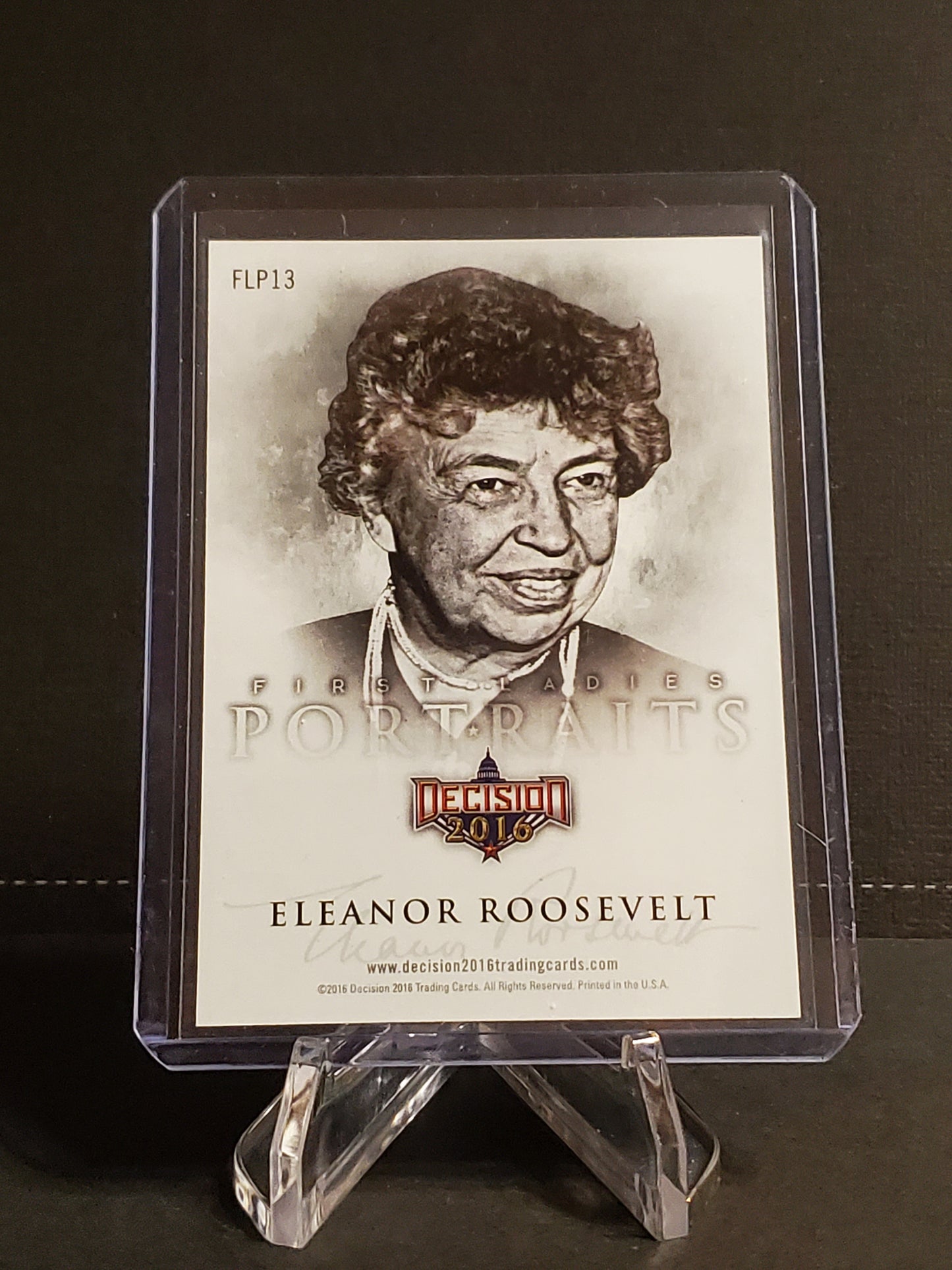 Eleanor Roosevelt 2016 Decision Portrait 1/1 Ice Blue #FLP13