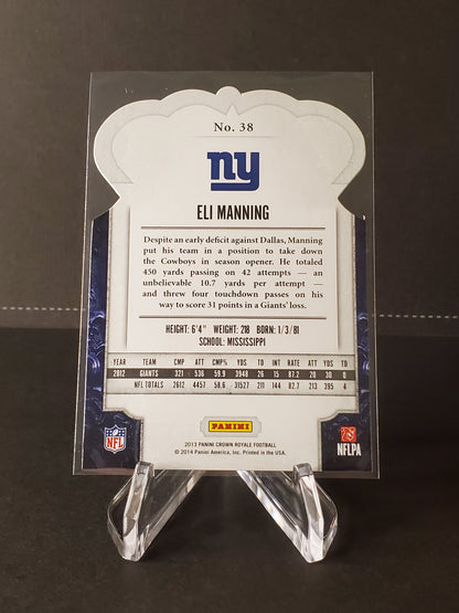 Eli Manning 2013 Panini Crown Royale Football #38