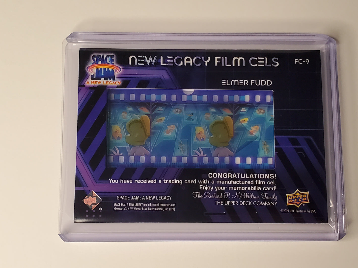 Elmer Fudd - 2021 Space Jam: A New Legacy: Film Cell Card