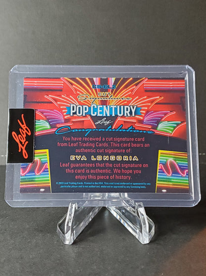 Eva Longoria 2023 Leaf Pop Century Cut Signatures #CS-EL2