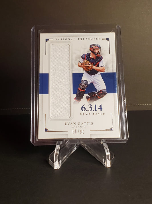 Evan Gattis 2016 National Treasures Game Dated Used Jersey /99  #EG
