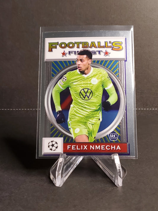 Felix Nmecha 2021-2022 Topps Finest Flashbacks UEFA Soccer RC #136