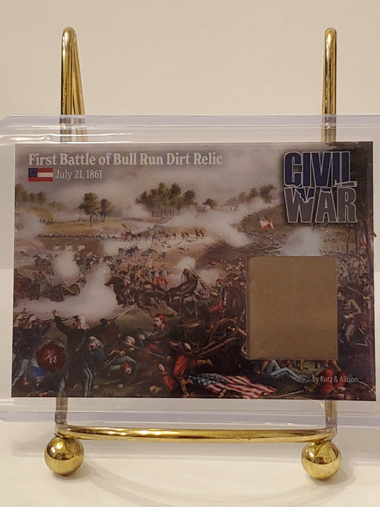 First Battle of Bull Run 2023 Civil War - Historic Autograph Dirt Relic