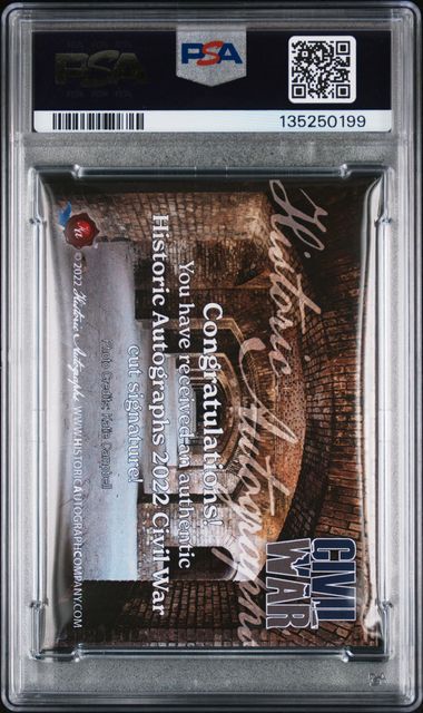 2022 Historic Autographs Civil War Frederick T. Dent Cut AUTO - Ulysses Grant's Bro-in-Law