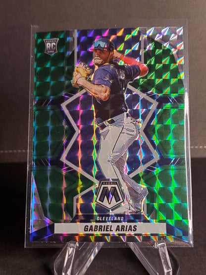 Gabriel Arias 2022 Panini Mosaic Baseball Green RC Prizm #279