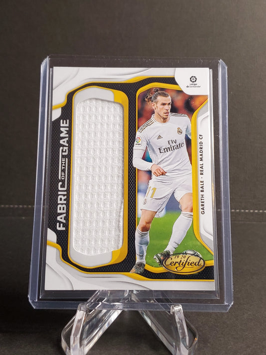 Gareth Bale 2019-20 Panini Chronicles Certified Fabric of the Game Relic #FG-GB