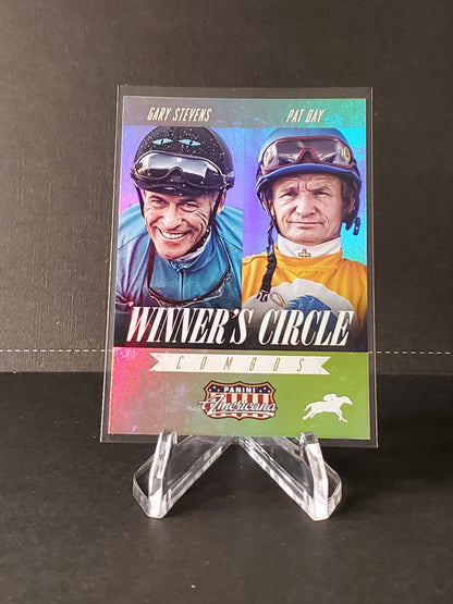 Gary Stevens/Pat Day 2015 Panini Americana Winner's Circle Parallel #8