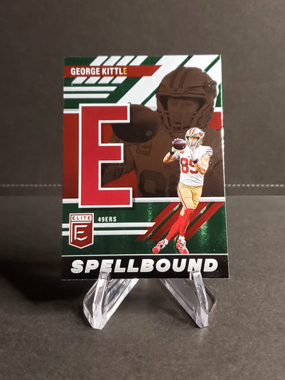 George Kittle 2023 Panini Donruss Elite Football Spellbound "E" #SB-GK6