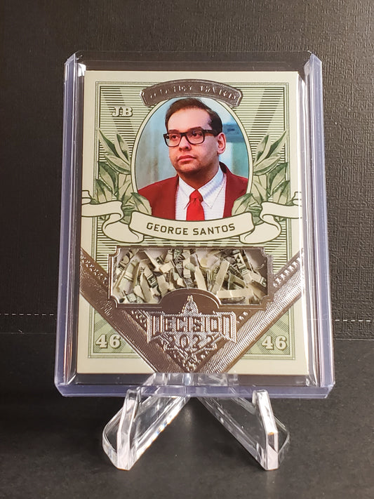 George Santos 2023 Leaf Decision Update Silver Foil Money Card #MO35