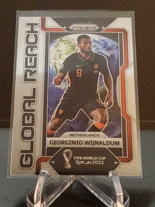 Georginio Wijnaldum 2022 Panini Prizm World Cup Qatar Global Reach RC #27