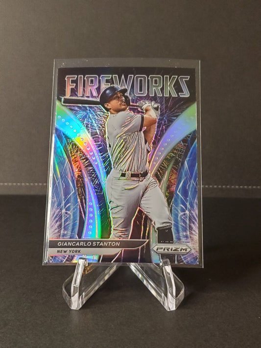 Giancarlo Stanton 2022 Panini Prizm Baseball Fireworks Prizm #F-5