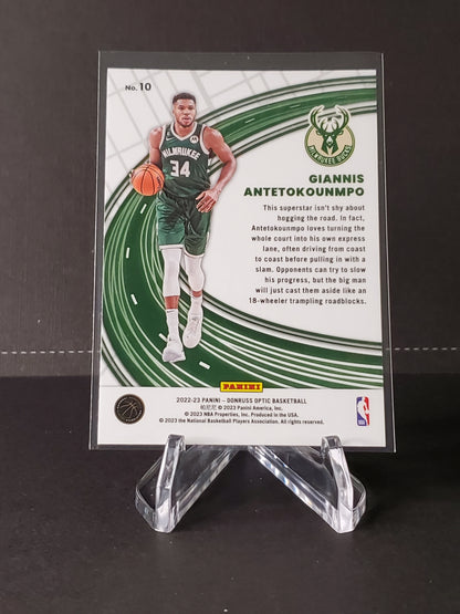 Giannis Antetokounmpo 2022-2023 Donruss Optic Express Lane #10