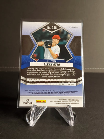 Glenn Otto 2022 Panini Mosaic Orange Prizm RC #248