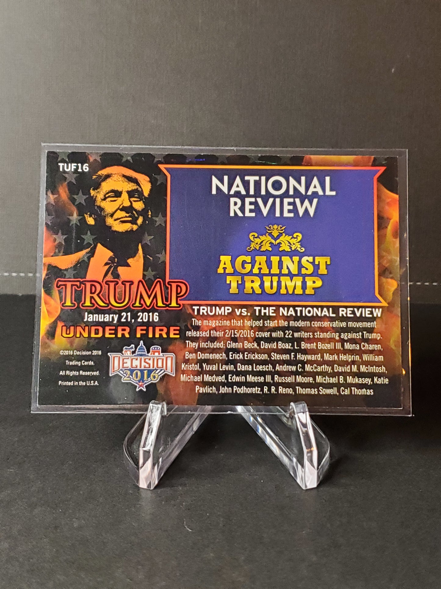 Trump vs. The National Review 2016 Leaf Decision Trump Under Fire Gold #TUF16