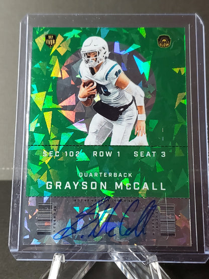 Grayson McCall 2022 Super Doubles 1st EVER Super Glow AUTO #GM-5: /10