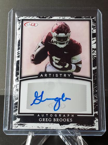 Greg Brooks 2022 Sage Artistry AUTO #A-BZ