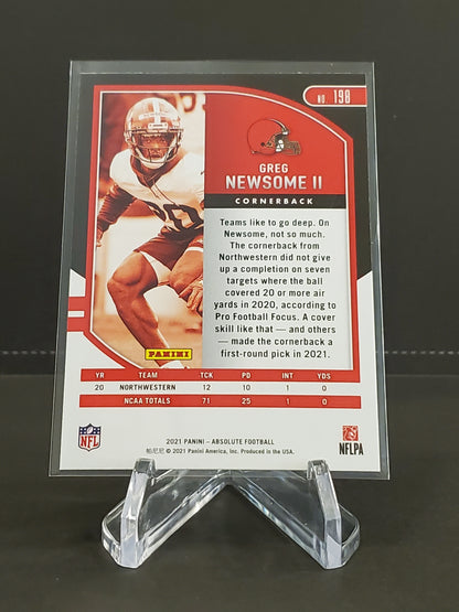 Greg Newsome II 2021 Panini Absolute RC #198