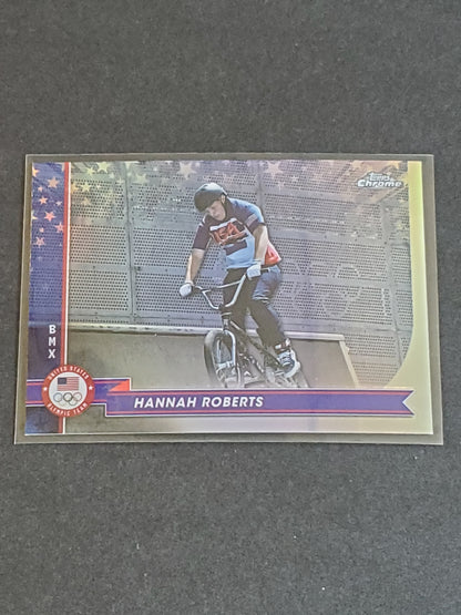 Hannah Roberts 2024 Topps Chrome US Olympic and Paraolympic Hopefuls Refractor #125