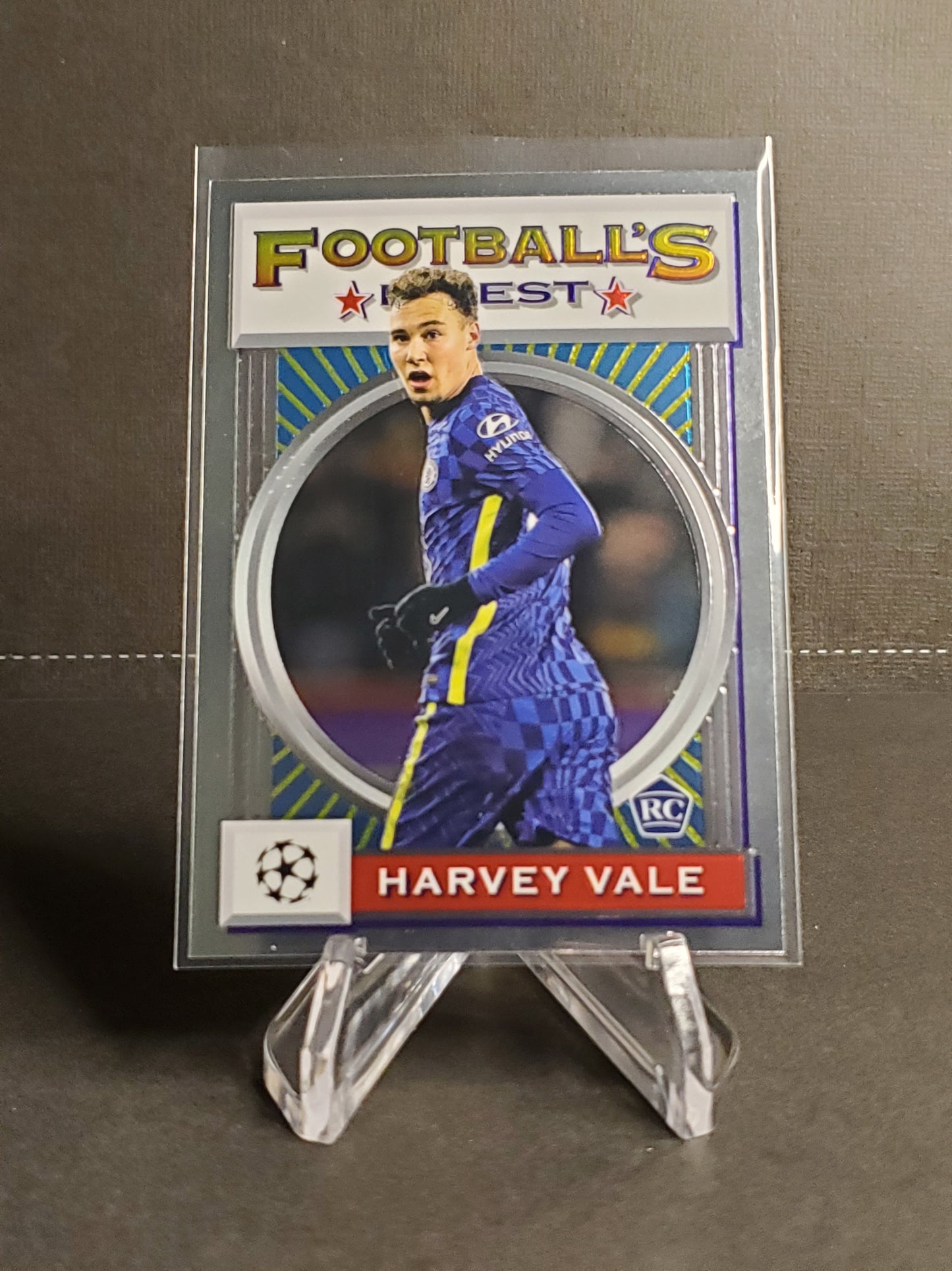 Harvey Vale 2021-2022 Topps Finest Flashbacks UEFA Soccer RC #38