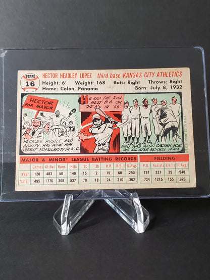Hector Lopez 1956 Topps Baseball #16