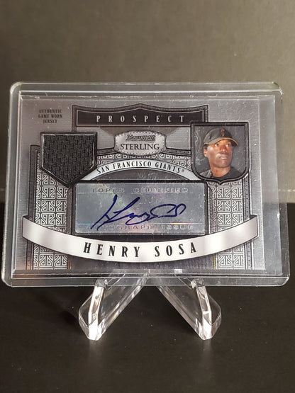 Henry Sosa 2007 Bowman Sterling Prospect Jersey Patch AUTO #BSP-HS