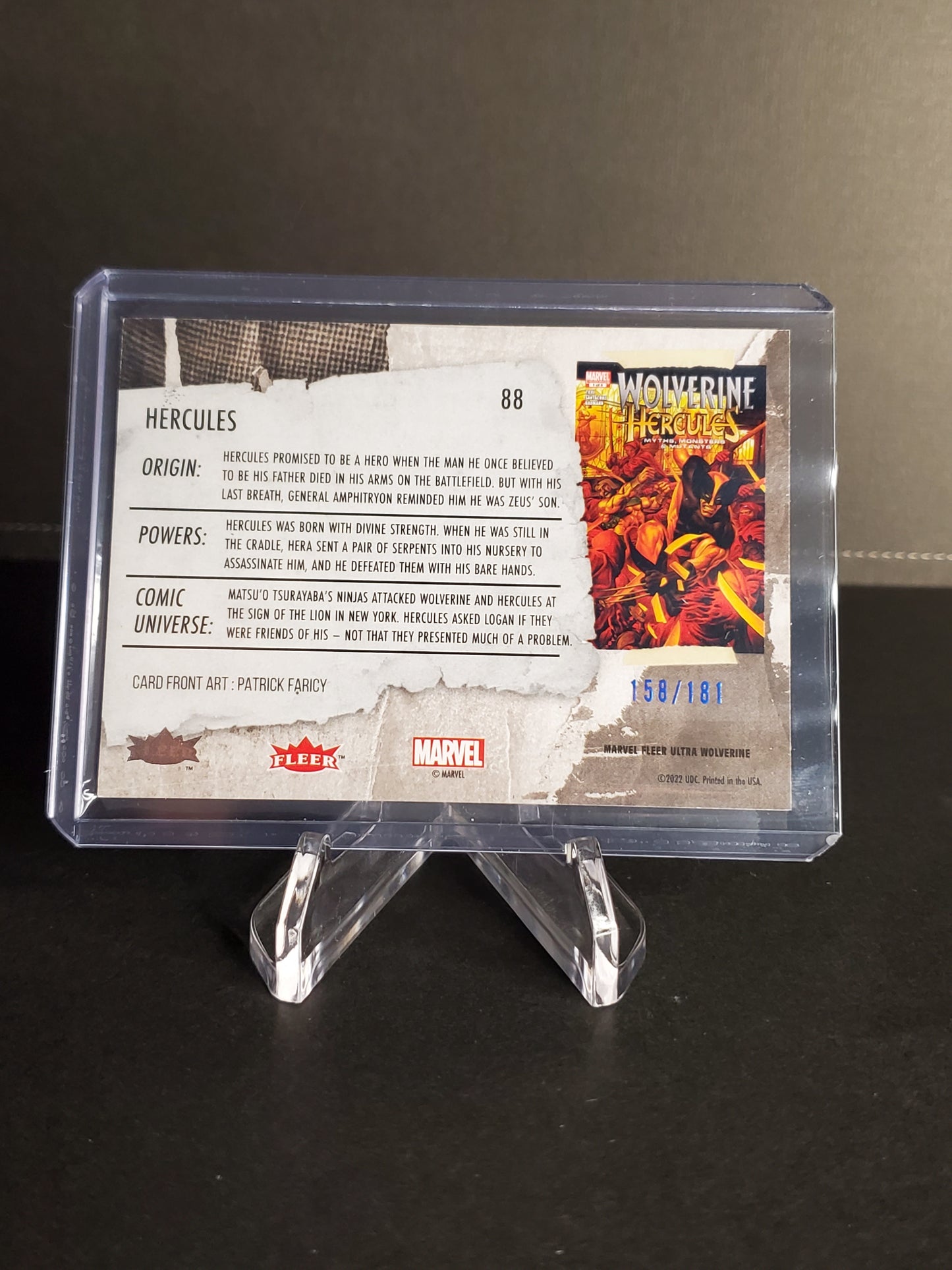Hercules 2023 Fleer Ultra Wolverine Blue /181 #88