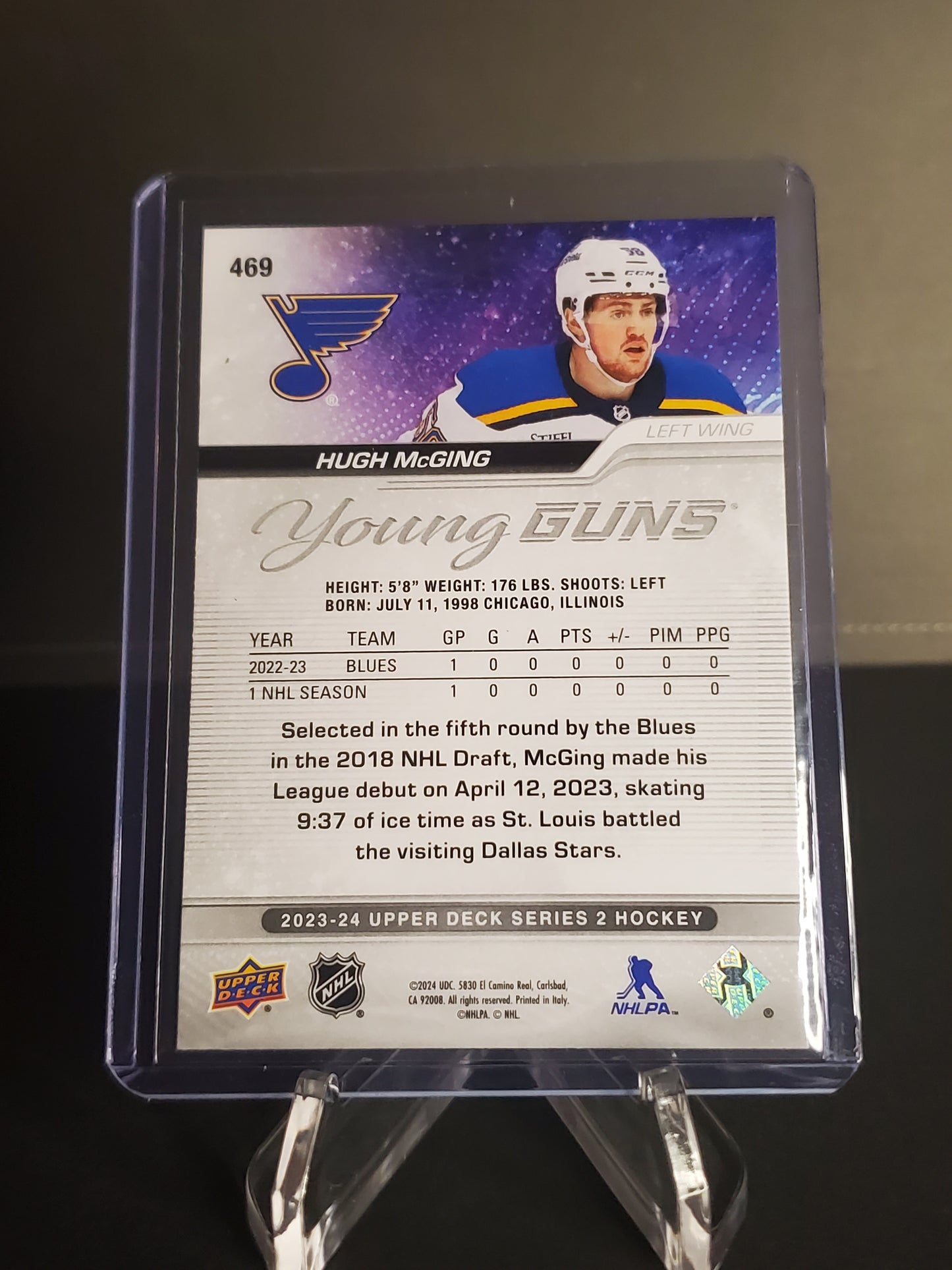 Hugh McGing 2023/24 Upper Deck Series 2 Hockey Young Guns #469