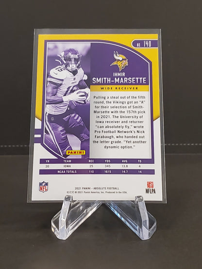 Ihmir Smith-Marsette 2021 Panini Absolute RC #140