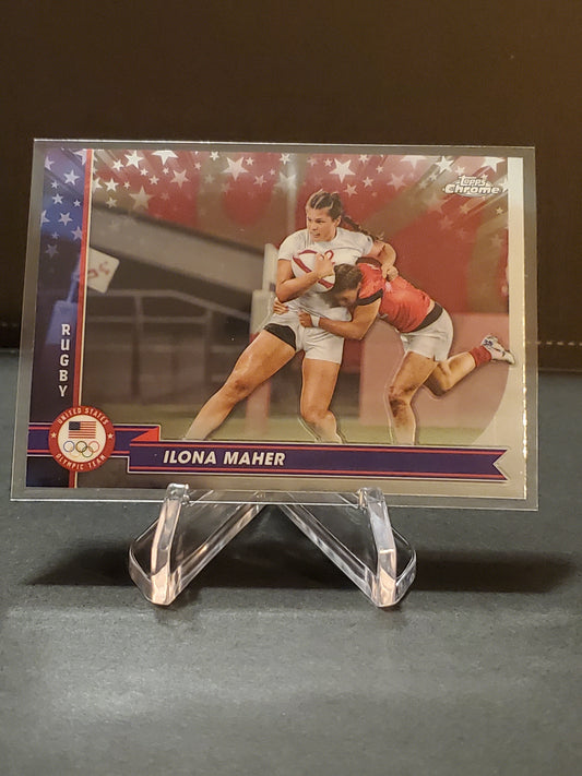 Ilona Maher 2024 Topps Chrome US Olympic and Paraolympic Hopefuls #127