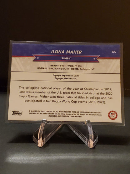 Ilona Maher 2024 Topps Chrome US Olympic and Paraolympic Hopefuls #127