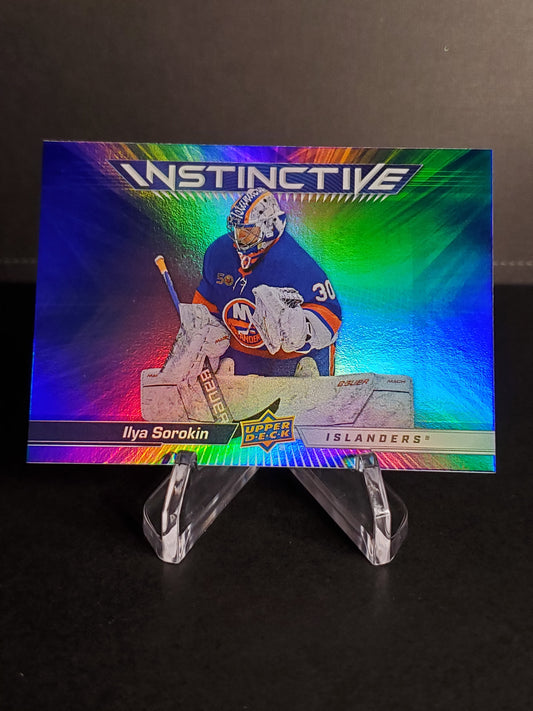 Ilya Sorokin 2023/24 Upper Deck Series 2 Instinctive #IN-26