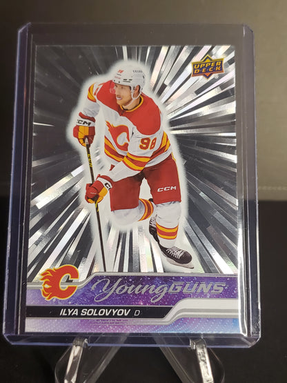 Ilya Solovyov 2023/24 Upper Deck Series 2 Hockey Outburst Young Guns #493